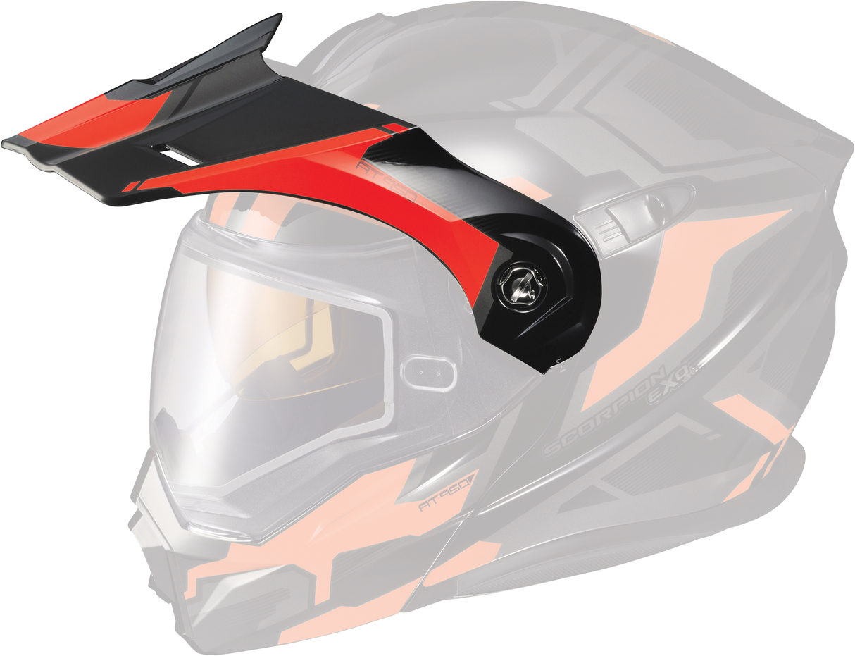 Scorpion - Exo At950 Helmet Peak Visor Ellwood Red