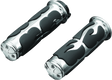 Kuryakyn ISO  Flame Grips  Dual Cable Chrome - Cycle City Outdoors