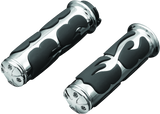 Kuryakyn ISO  Flame Grips  Dual Cable Chrome - Cycle City Outdoors