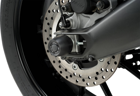 Puig Hi-Tech Parts 20145N Axle Sliders - Rear - Black - Pair - Yamaha | Street