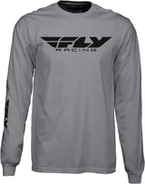 Fly Corporate L/S Tee Grey Sm - Cycle City Outdoors