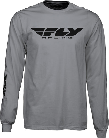 Fly Corporate L/S Tee Grey Md - Cycle City Outdoors