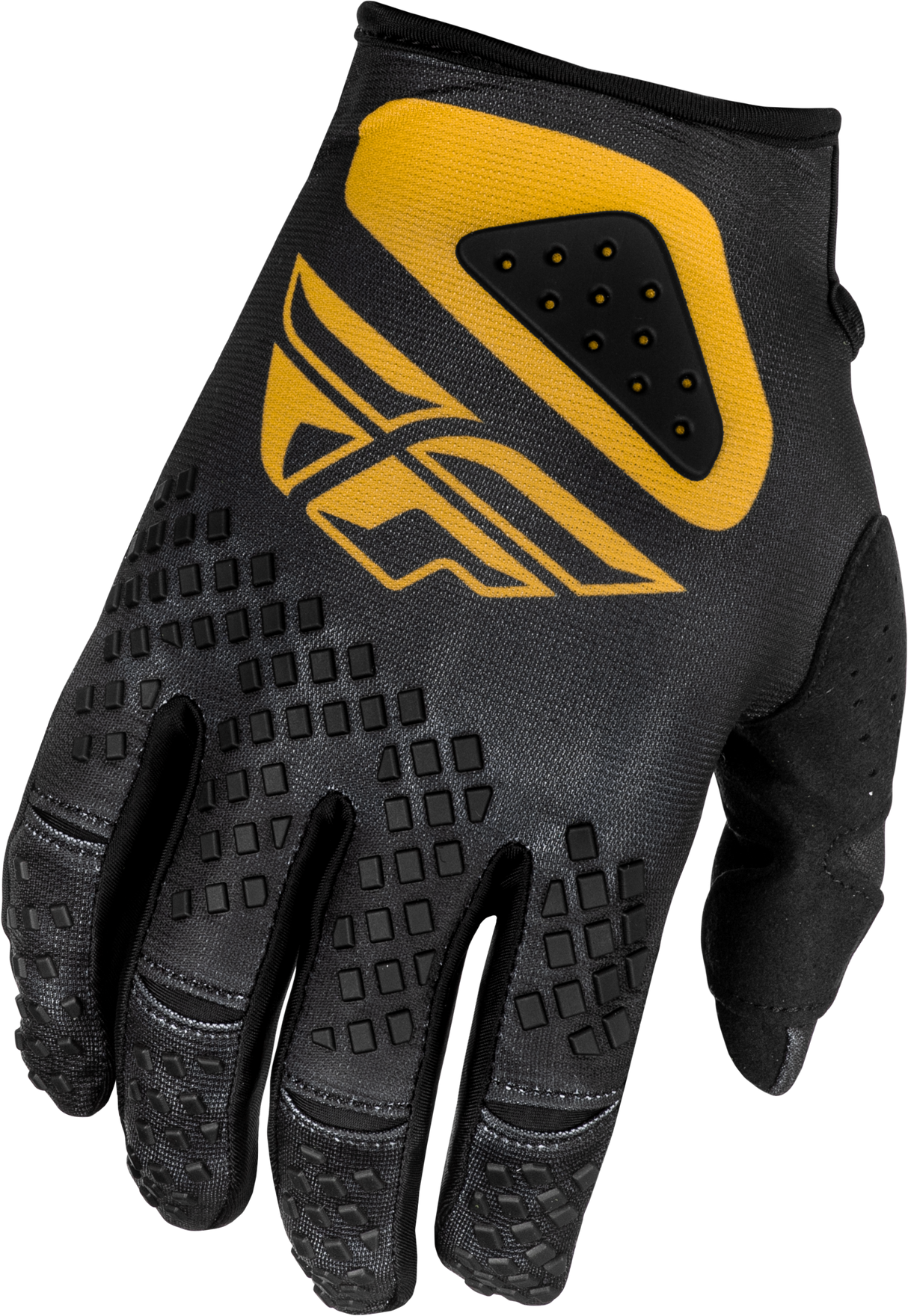 Youth Kinetic Center Gloves Black/Gold Yl - Cycle City Outdoors