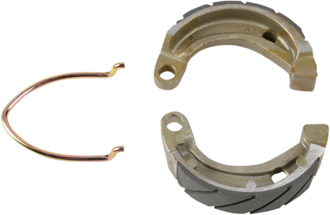 EBC "G" Grooved Organic Base Brake Shoes - 338G (E-TON / Arctic Cat / Polaris / Kawasaki / Honda 1985–2024)
