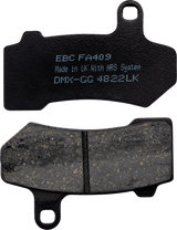 EBC FA Series Organic Base Brake Pads - FA409 (Harley-Davidson FLHX Street Glide / FLHR Road King / Electra Glide Police FLHTPI 2006–2024)
