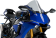 Puig Hi-Tech Parts 3632H Race Windscreen - 14-3/8" - Smoke - YZF-R1 | Street