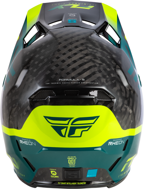 Yth Formula S Carbon Byte Hlmt Black Carbon/Teal/Lime Yl