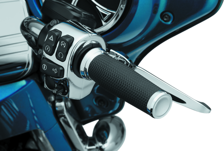 Kuryakyn Thresher Grips Throttle-By-Wire Chrome - Cycle City Outdoors