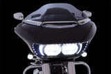 Fang Headlight Bezels for Harley Davidson Road Glide (Chrome) 45250