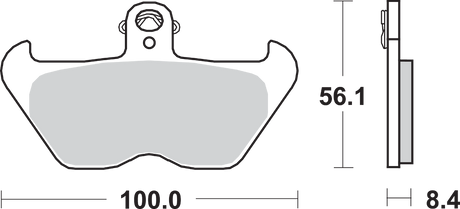 SBS HS Series Sintered Front Brake Pads - 703HS (BMW R850R / R1100GS / R1100RT 1994–2006)