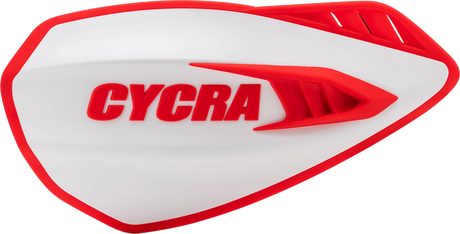 Cycra 1CYC-0056-239 Cyclone Handguards - White/Red | Off-Road