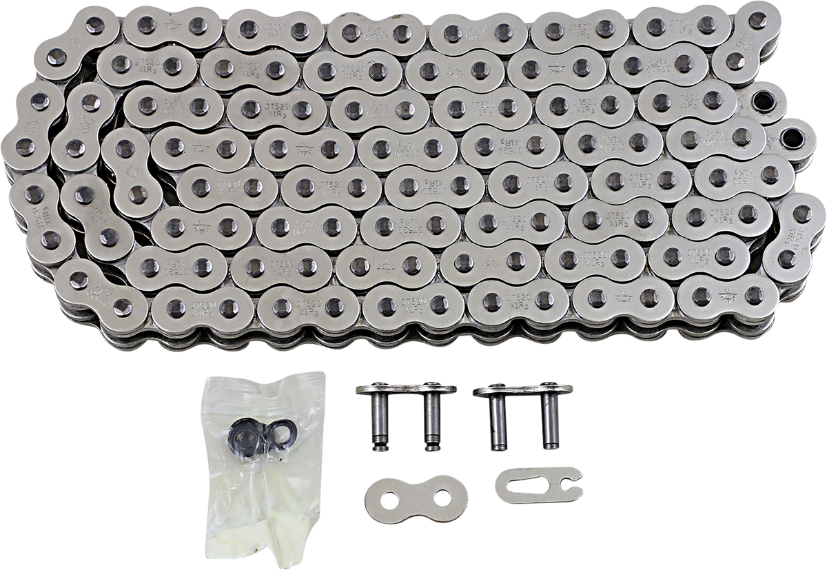 JT CHAINS JTC520X1R3NN124DL 520 X1R3 Chain - Nickel - 124 Link | Off-Road/Street