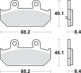 SBS Sintered Rear Brake Pads - 182MS (Suzuki Burgman / Burgman 400 / AN650 Burgman 2003–2026)