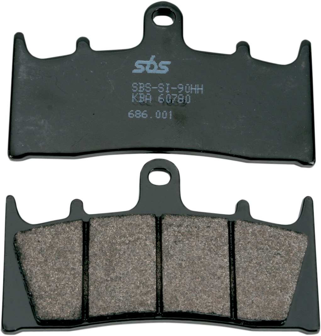 SBS HS Series Sintered Front Brake Pads - 686HS (Kawasaki Ninja ZX-9R / Suzuki GSX1300R Hayabusa 1993–2008)