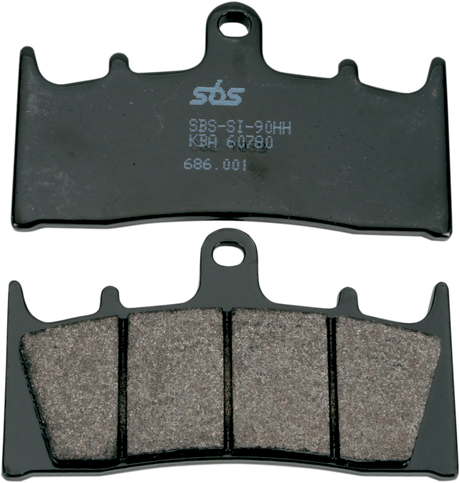 SBS HS Series Sintered Front Brake Pads - 686HS (Kawasaki Ninja ZX-9R / Suzuki GSX1300R Hayabusa 1993–2008)