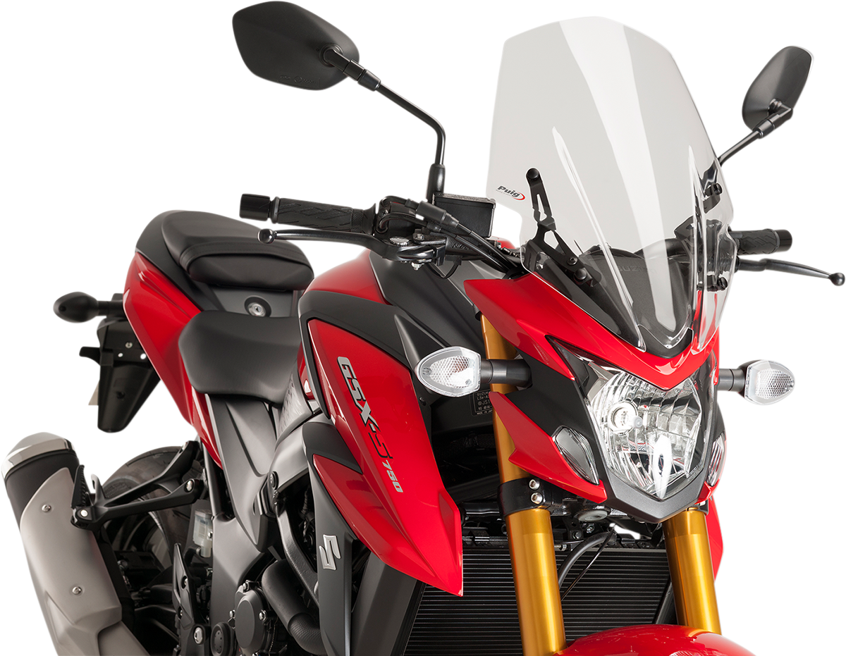 Puig Hi-Tech Parts 9436W Race Windscreen - 17-1/4" - Clear - Suzuki | Street