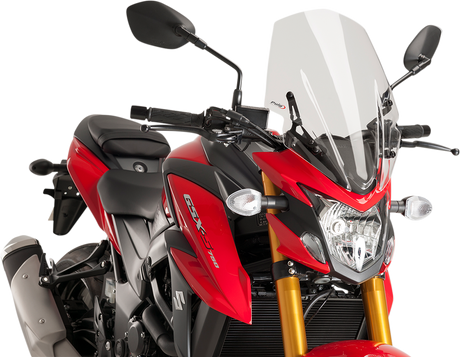 Puig Hi-Tech Parts 9436W Race Windscreen - 17-1/4" - Clear - Suzuki | Street