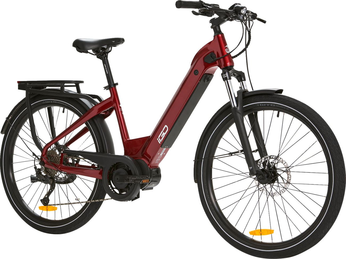 IGO - Discovery Rosemont LS E-Bike - Burgundy - Step Through