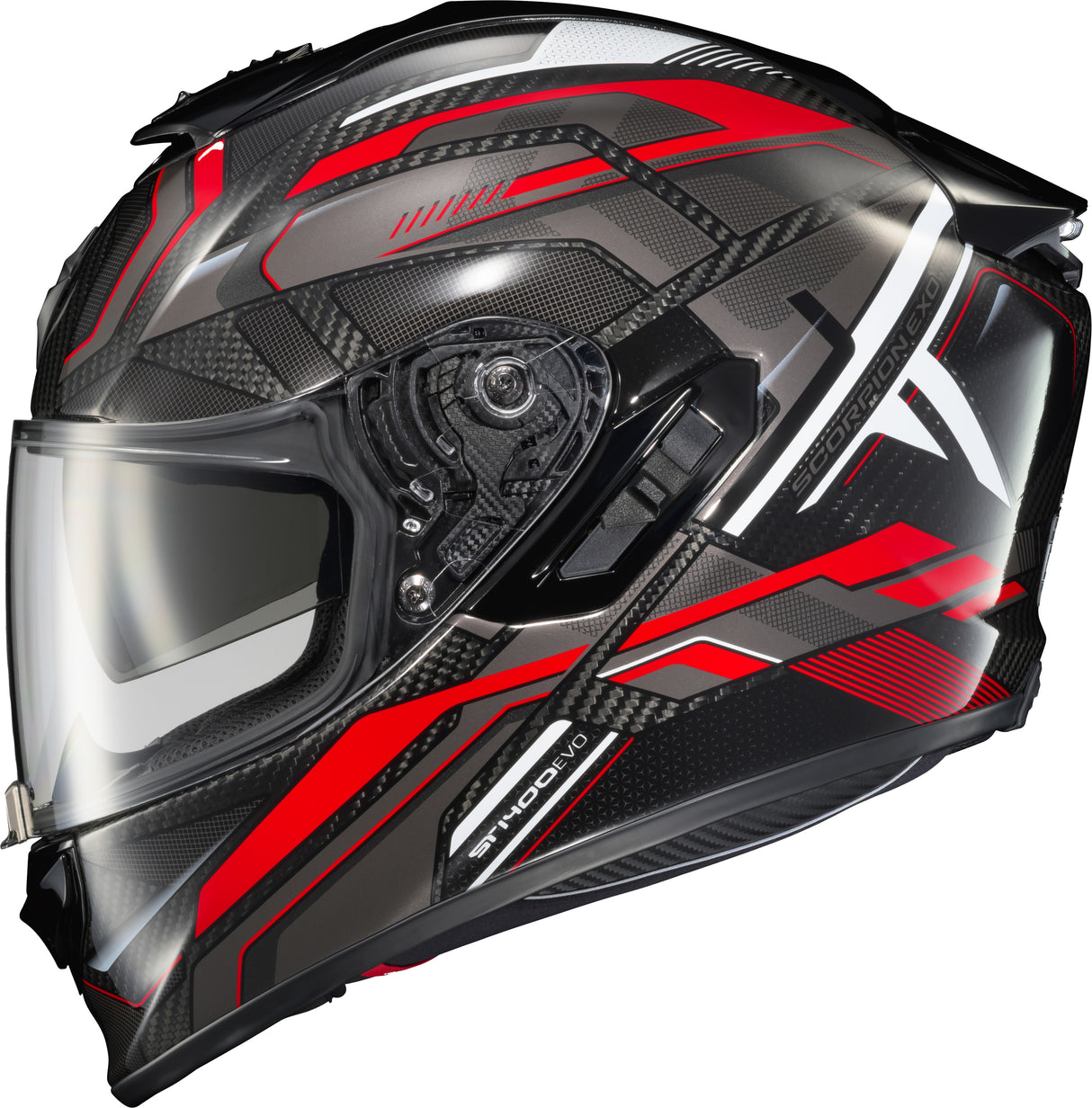 Scorpion - Exo St1400 Evo Carbon Helmet Hex Gloss Red 2x