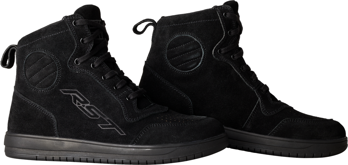 Hitop Moto Sneaker Ce Boot Black Suede  Sz 10
