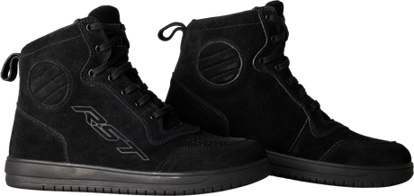 Hitop Moto Sneaker Ce Boot Black Suede  Sz 12