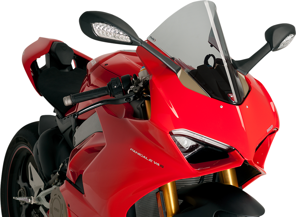 Puig Hi-Tech Parts 9690H Race Windscreen - Light Smoke - Ducati | Street