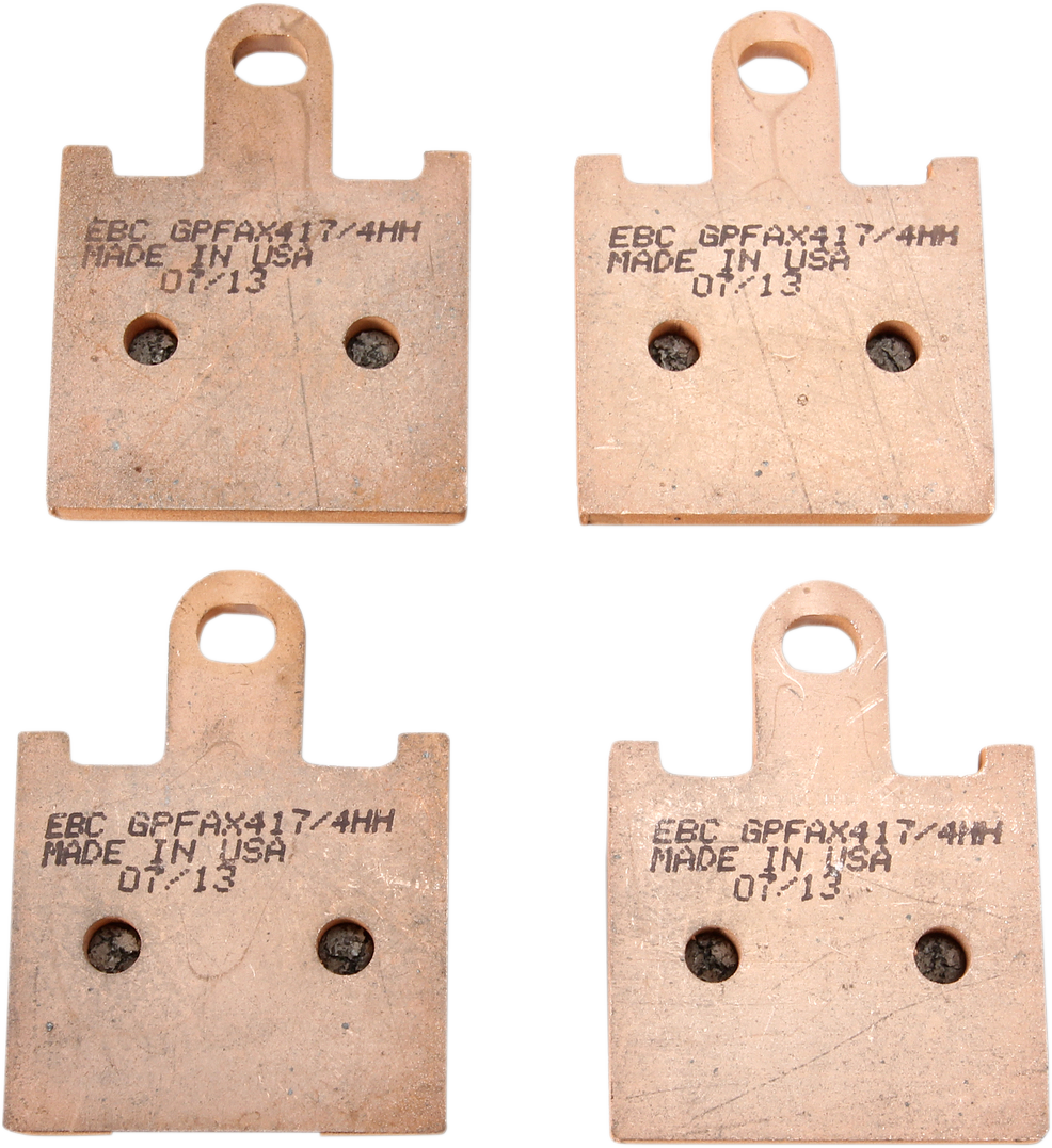 EBC GPFAX-HH Series Sintered Front Brake Pads - GPFAX417/4HH (Kawasaki Ninja ZX-14R / Ninja ZX-6R / Z1000 2006–2016)