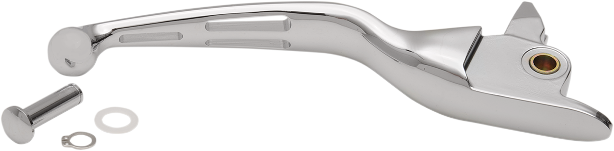 DRAG SPECIALTIES 0614-0807 Slotted Wide Blade Replacement Brake Lever - Chrome | Street