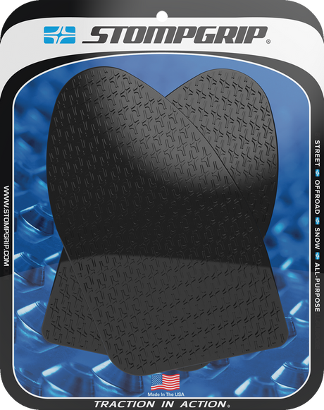 STOMPGRIP 55-14-0179B Tank Grips - Icon - Black - Suzuki - GS '22-'25 | Street