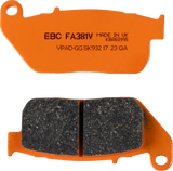 EBC FA-V Series Semi-sintered Front Brake Pads - FA381V (Harley-Davidson Sportster 1200 Custom / Sportster 1200 Low / Sportster 1200 Nightster 2004–2013)