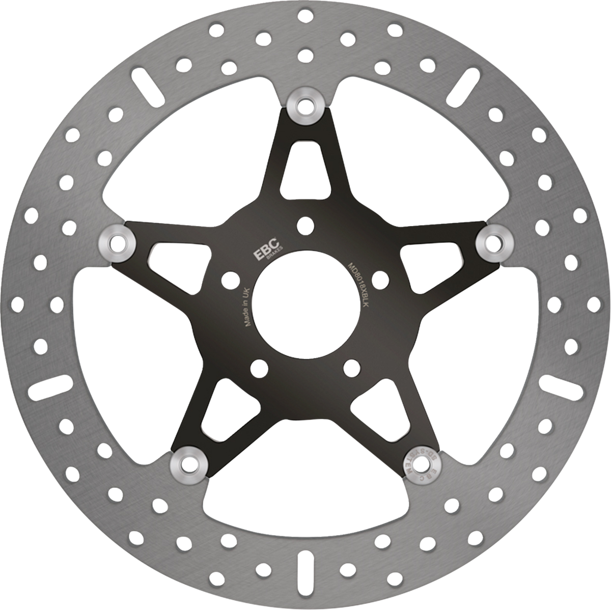 EBC Brake Rotor, Front - MD8018XBLK (Harley-Davidson Pan America 1250 / FLHXSE CVO Street Glide / CVO Pan America 2021–2025)