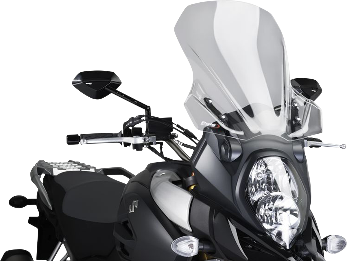 Puig Hi-Tech Parts 7229W Touring Windscreen - 18-1/8" - Clear - V-Strom | Street