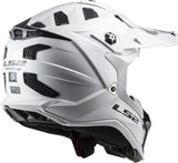 LS2 Subverter EVO Motocross Helmet | Solid | Gloss White | XS–3XL | 700-1021