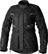 Ladies Maverick Evo Ce Jacket Black/Black Textile Sm