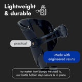 BiKASE Water Bottle Holder for Bikes , ABC Cage - Any Bottle Cage, Adjustable Water Bottle Cage for Bicycles