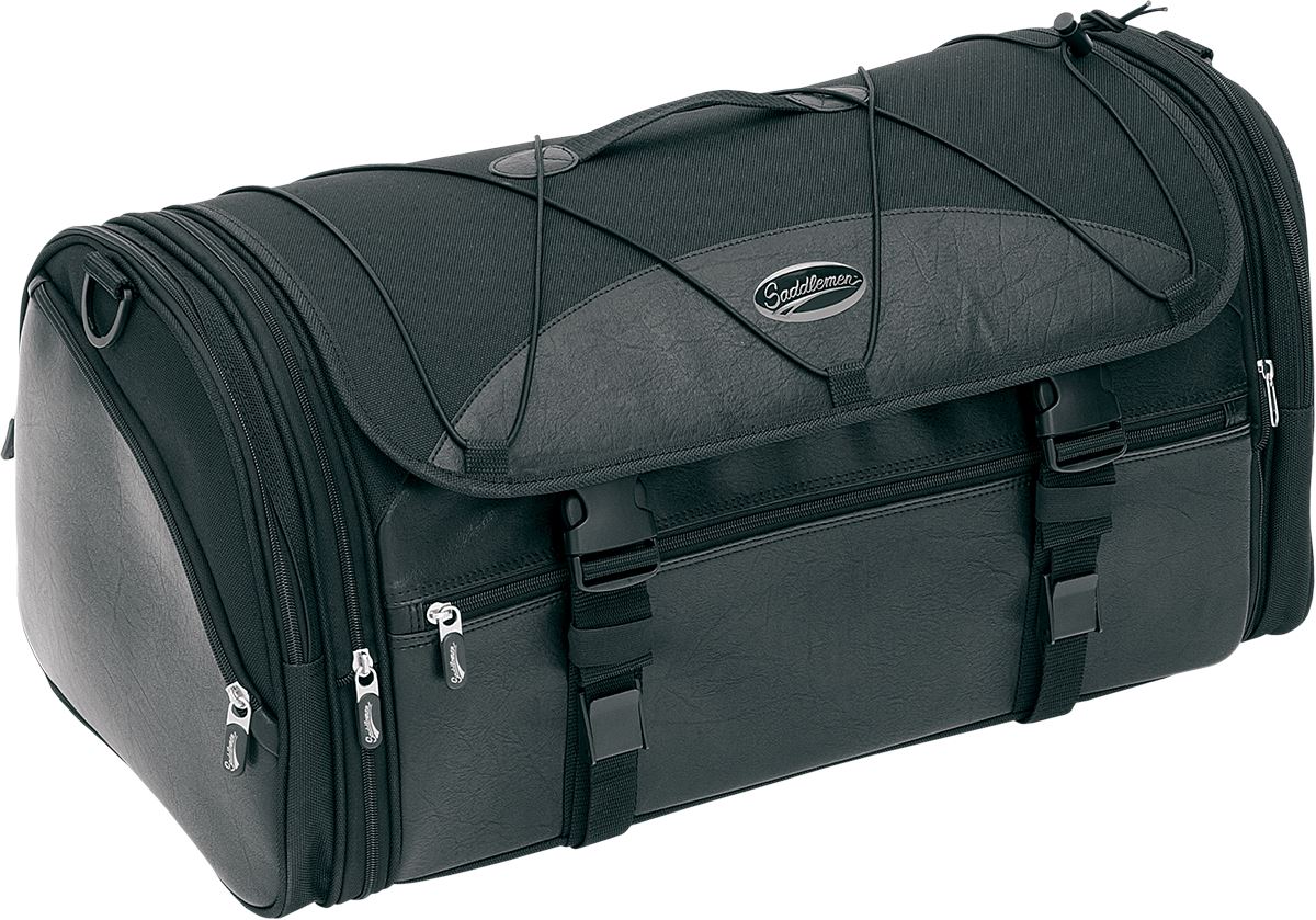 Saddlemen TR3300DE Motorcycle Rack Bag | Zip-Off Backpack, 2-Inch Expansion & Rain Cover