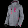 FXR Women's Fresh Jacket Grey Linen/Fuchsia