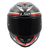 LS2 Assault III Full Face Helmet | Zone | Gloss Black/Gray/Red | XS–3XL | 818-1241