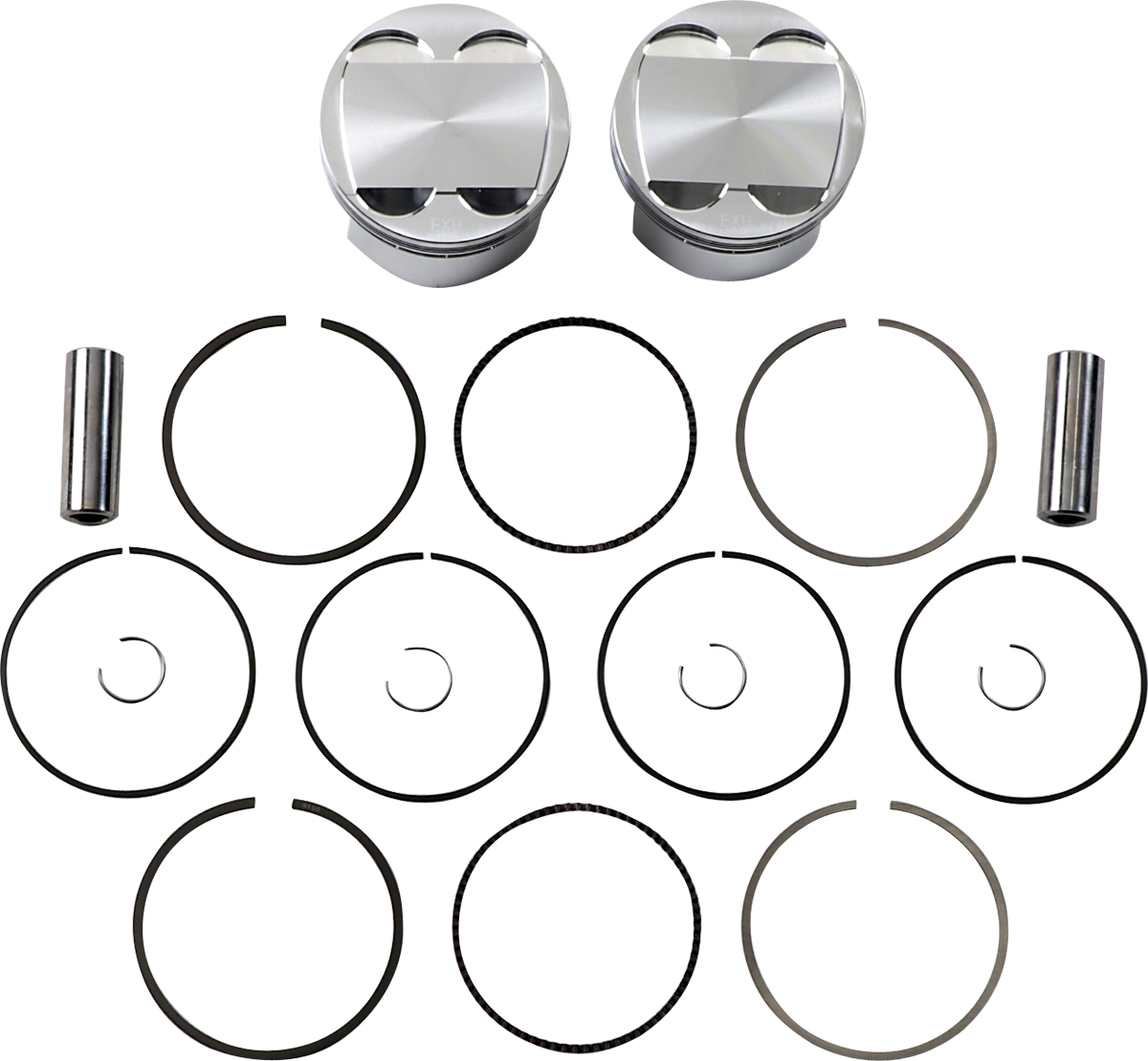 JE PISTONS Piston Kit - 85.00 mm - 12.0:1 CR - Kawasaki 317183