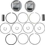 JE PISTONS Piston Kit - Bored to 95" - 10.5:1 CR - 88" Twin Cam 324716