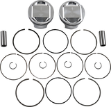 JE PISTONS Piston Kit - Bored to 98" - 10.5:1 CR - 88"/96" Twin Cam 324722