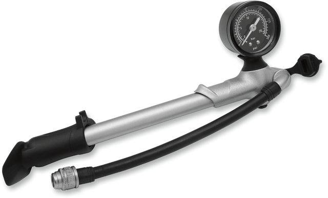 DRAG SPECIALTIES Air Pump with Gauge - 0-60 420027 - Cycle City Outdoors