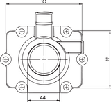 KIMPEX Carburetor Mounting Flange - Polaris 301736