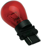 DRAG SPECIALTIES Wedge Bulb - Dual-Filament - Red S8-3157R-BC139 - Cycle City Outdoors