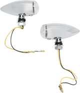 DRAG SPECIALTIES Bullet LED Marker Lights - Smooth - Clear 20-6589SCLED - Cycle City Outdoors