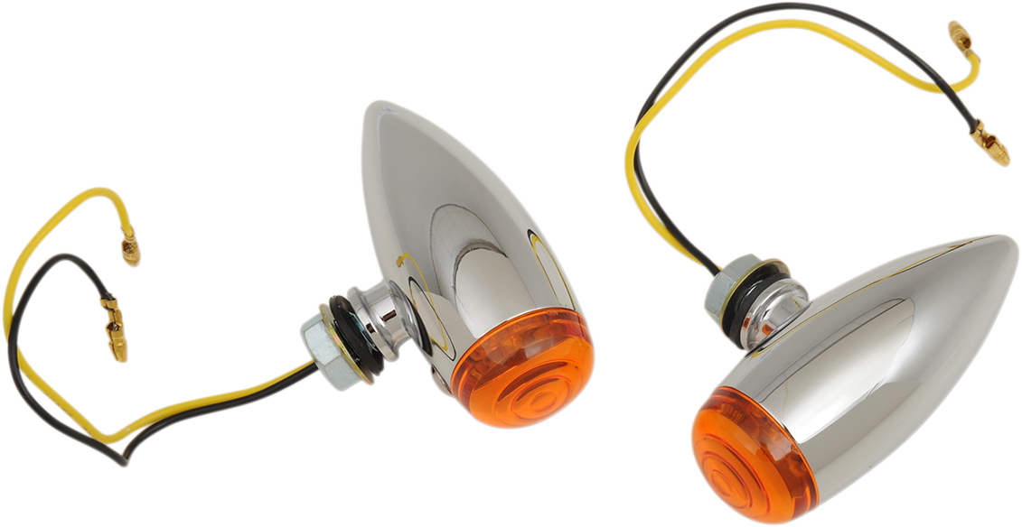 DRAG SPECIALTIES Bullet LED Marker Lights - Smooth - Amber 20-6589SALED - Cycle City Outdoors