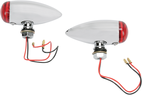 DRAG SPECIALTIES Bullet LED Marker Lights - Smooth - Red 20-6589SRLED - Cycle City Outdoors