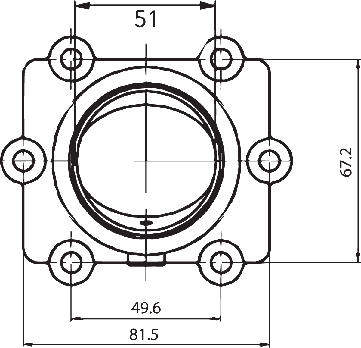 KIMPEX Carburetor Mounting Flange - Arctic Cat 301741