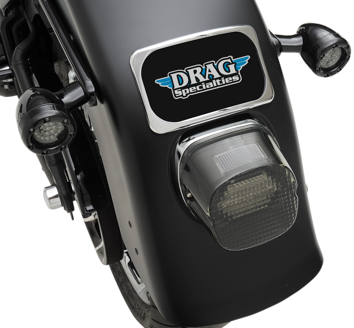 DRAG SPECIALTIES License Plate Mount - 3 Hole - Chrome 78070114 - Cycle City Outdoors