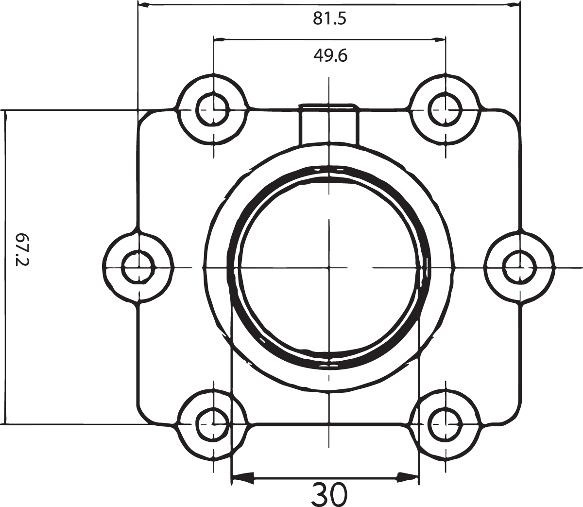 KIMPEX Carburetor Mounting Flange - Arctic Cat 301740
